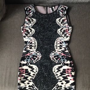 Multicolored bodycon dress